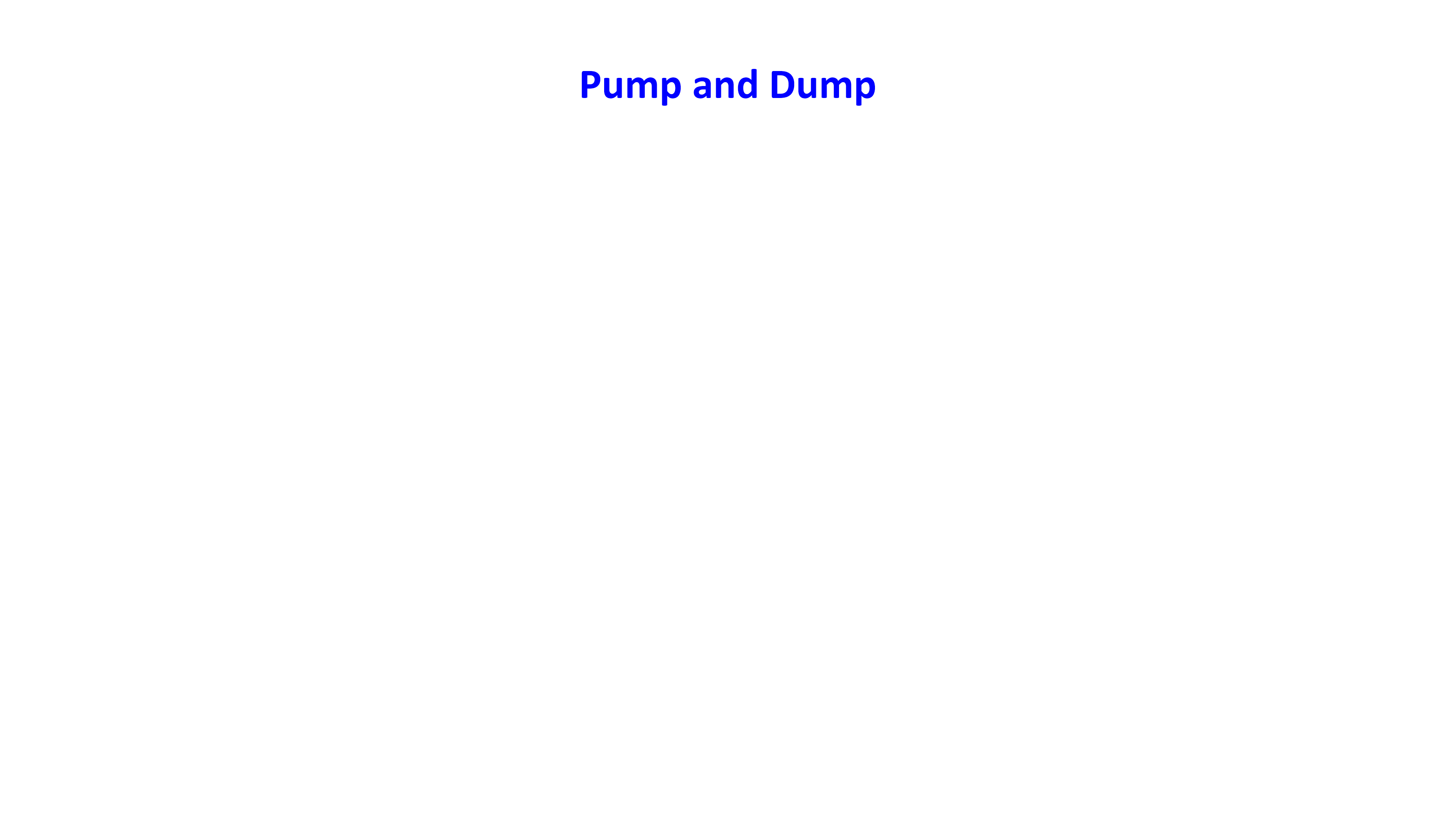 pump and dump in rising trend en